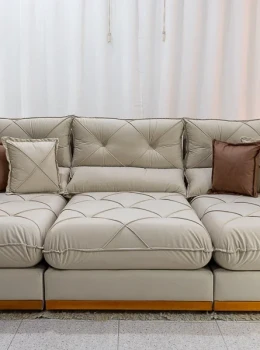 SOFÁ GRAN BELLO PLUS 320 RETRÁTIL E RECLINÁVEL – MOLAS ENSACADAS E 06 ALMOFADAS