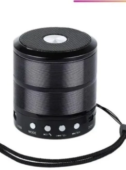 Caixa de Som Bluetooth Minispeaker WS-887 Preto Portátil 5W