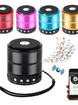 Caixa de Som Bluetooth Minispeaker WS-887 Preto Portátil 5W