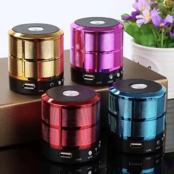 Caixa de Som Bluetooth Minispeaker WS-887 Preto Portátil 5W
