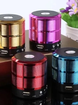 Caixa de Som Bluetooth Minispeaker WS-887 Preto Portátil 5W