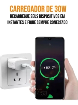 CARREGADOR TIPO C TURBO 30W