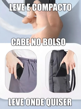 Carregador Portátil 10.000mah Adaptador 3 Entradas