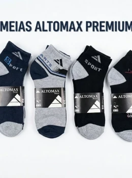 MEIAS MASCULINA KIT COM 3 OU 6 PARES