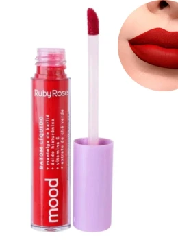 Batom Líquido Mood - Ruby Rose Ácido Hialurônico e Karite