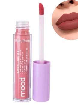 Batom Líquido Mood - Ruby Rose Ácido Hialurônico e Karite