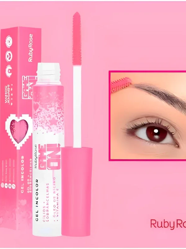 GEL INCOLOR CÍLIOS Ruby Rose + SOBRANCELHAS GAME ON Ruby Rose rímel