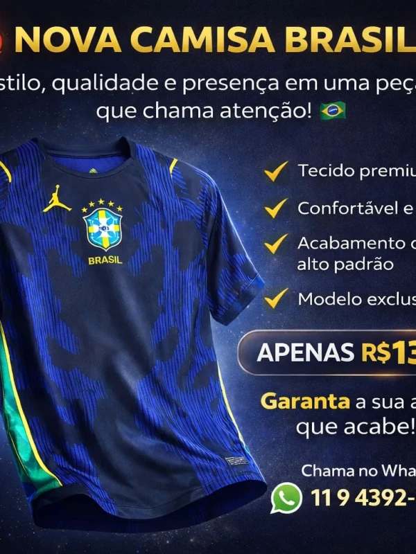 Camisa Seleção copa 26 (tailandesa 1.1)