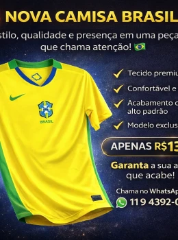 Camisa Seleção copa 26 (tailandesa 1.1)