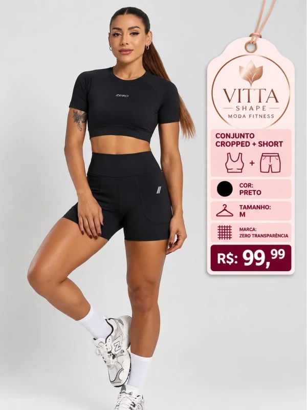 CONJUNTO CROPPED+SHORT