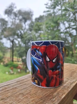 Caneca Personalizada Homem-Aranha — Branca de Porcelana