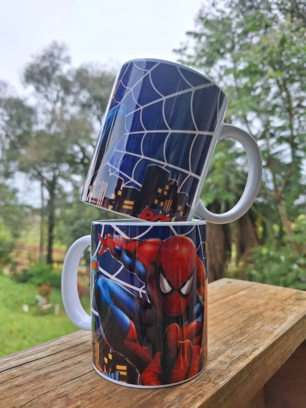 Caneca Personalizada Homem-Aranha — Branca de Porcelana