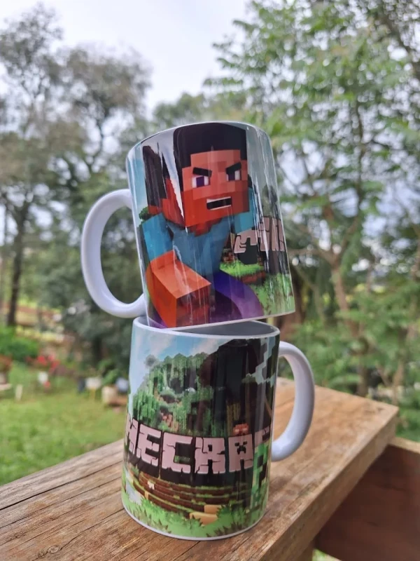 Caneca Personalizada Gamer – Roblox e Minecraft