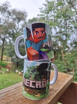 Caneca Personalizada Gamer – Roblox e Minecraft