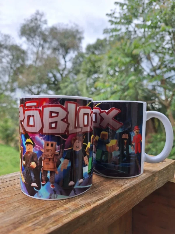Caneca Personalizada Gamer – Roblox e Minecraft