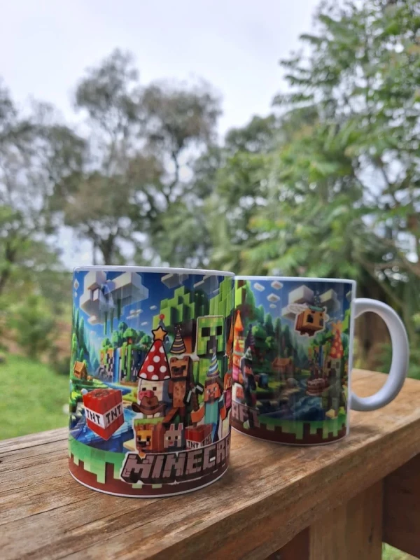 Caneca Personalizada Gamer – Roblox e Minecraft