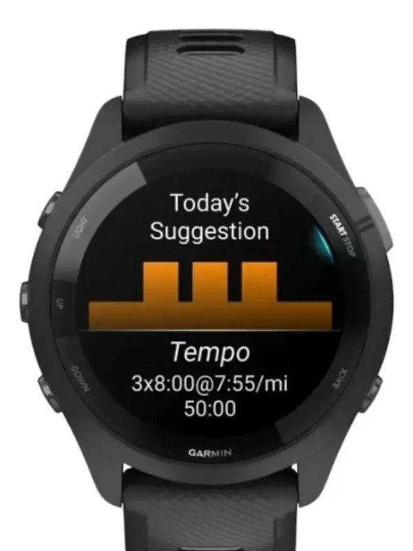 Relógio Garmin Forerunner 265 Music AMOLED Preto 46mm