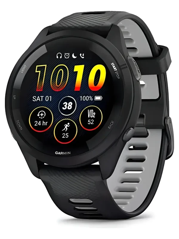 Relógio Garmin Forerunner 265 Music AMOLED Preto 46mm