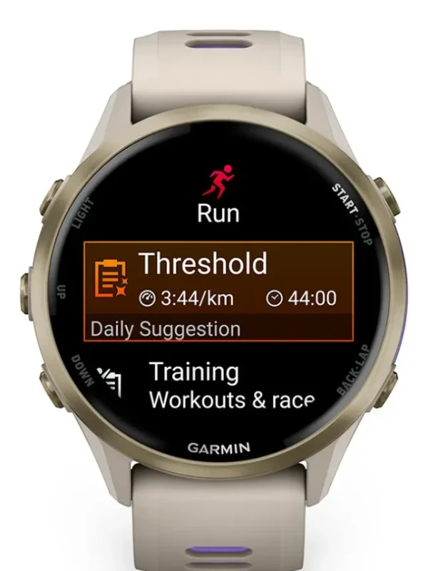 Relógio Garmin Forerunner 970 47mm Soft Gold
