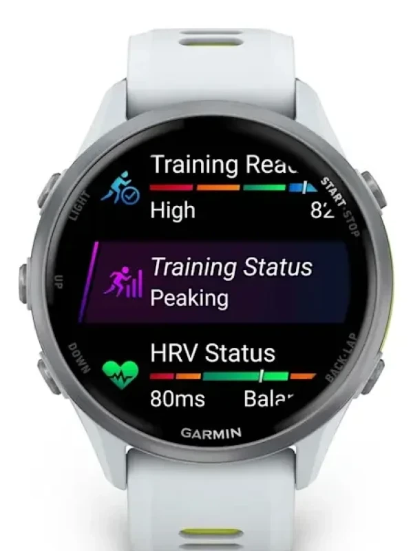 Relógio Garmin Forerunner 970 47mm Branco/Amarelo
