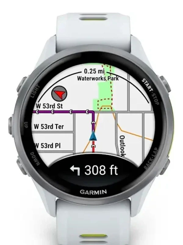 Relógio Garmin Forerunner 970 47mm Branco/Amarelo