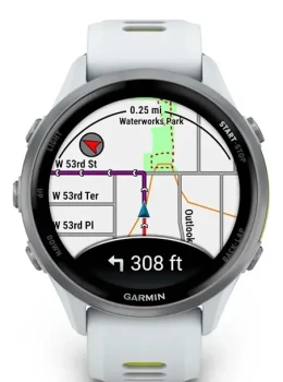 Relógio Garmin Forerunner 970 47mm Branco/Amarelo