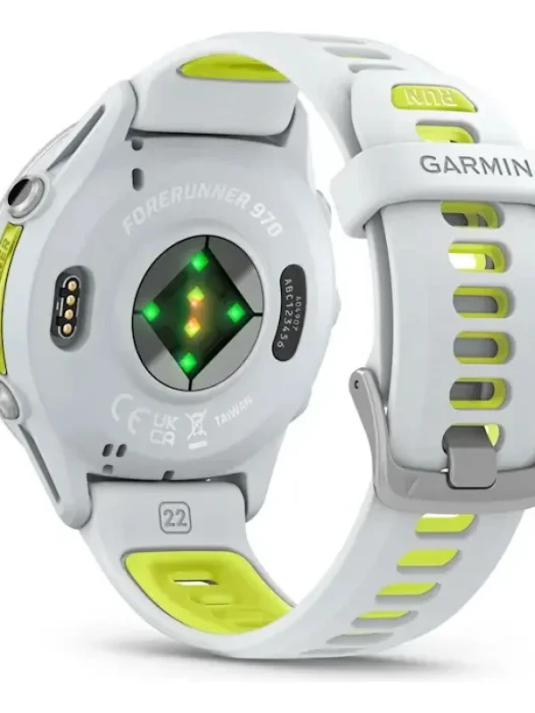 Relógio Garmin Forerunner 970 47mm Branco/Amarelo