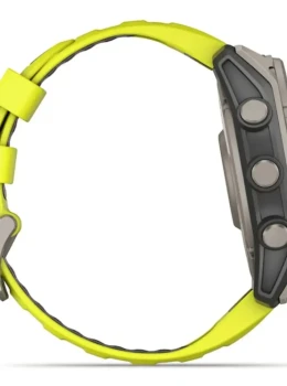 Relógio Garmin Fênix 8 Sapphire Solar Titânio 51mm Yellow