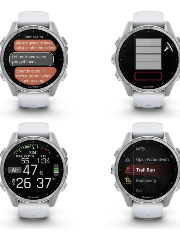 Relógio Garmin Fênix 8 Amoled Branco 43mm