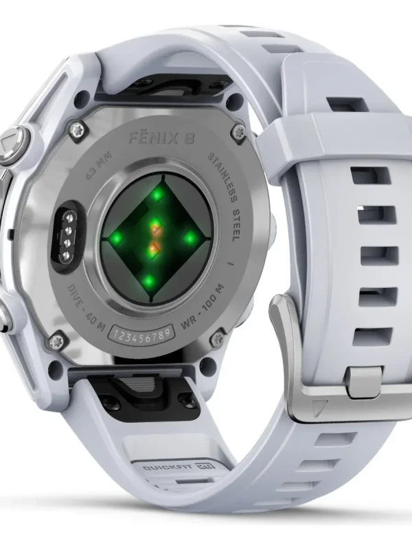 Relógio Garmin Fênix 8 Amoled Branco 43mm