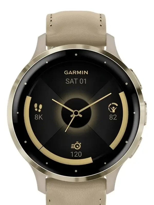 Relógio Garmin Venu 3s Cinza Dourado 41mm