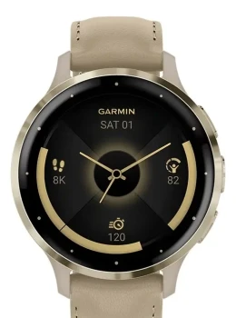 Relógio Garmin Venu 3s Cinza Dourado 41mm