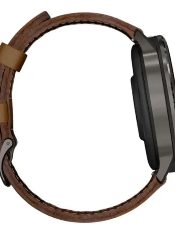 Relógio Garmin Venu 4 Preto 45mm Pulseira Extra de Couro