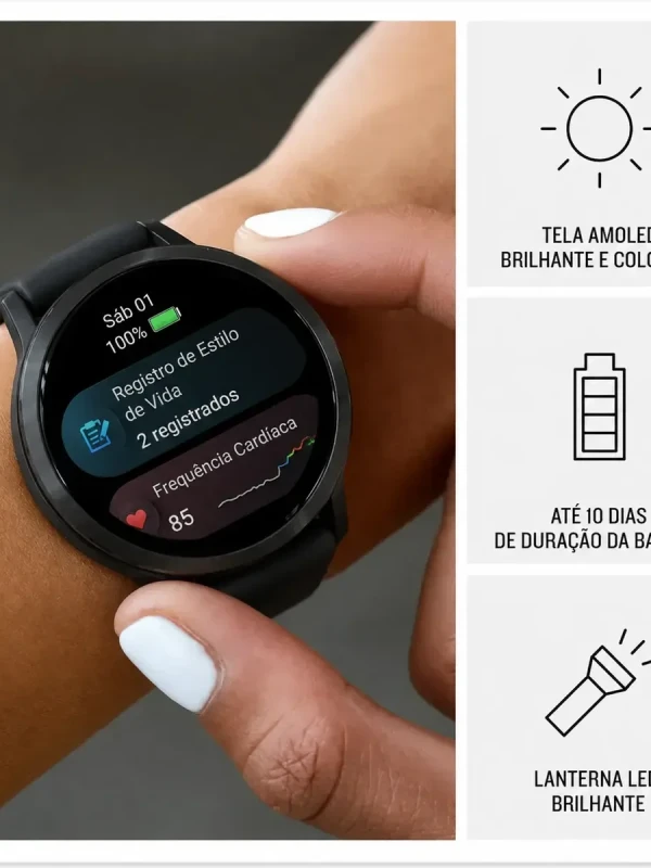 Relógio Garmin Venu 4 Preto 41mm