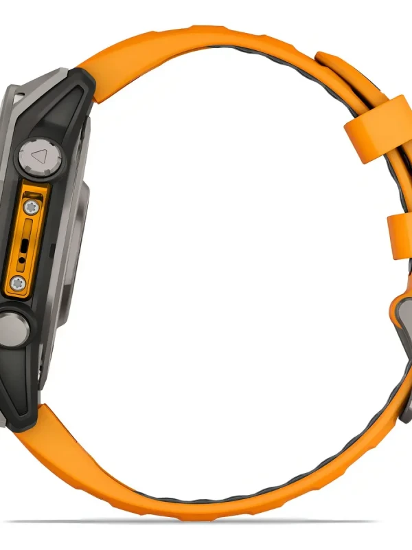 Relógio Garmin Fênix 8 Amoled Saphire 47mm Orange