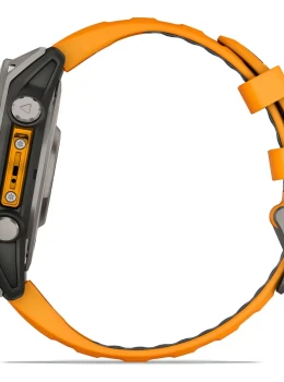 Relógio Garmin Fênix 8 Amoled Saphire 47mm Orange