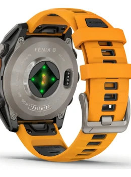 Relógio Garmin Fênix 8 Amoled Saphire 47mm Orange
