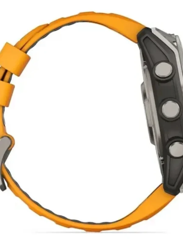 Relógio Garmin Fênix 8 Amoled Saphire 51mm Laranja