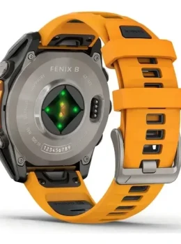 Relógio Garmin Fênix 8 Amoled Saphire 51mm Laranja