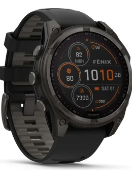 Relógio Garmin Fênix 8 Saphire Solar 47mm Carbon Gray