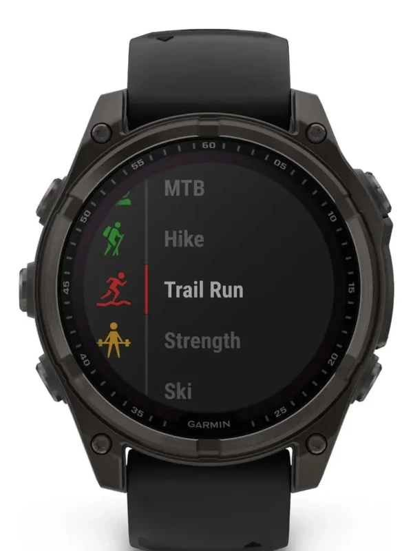 Relógio Garmin Fênix 8 Saphire Solar 47mm Carbon Gray
