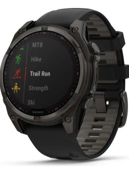 Relógio Garmin Fênix 8 Saphire Solar 47mm Carbon Gray