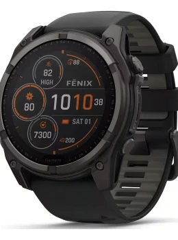 Relógio Garmin Fênix 8 Saphire Solar 51mm Carbon Gray
