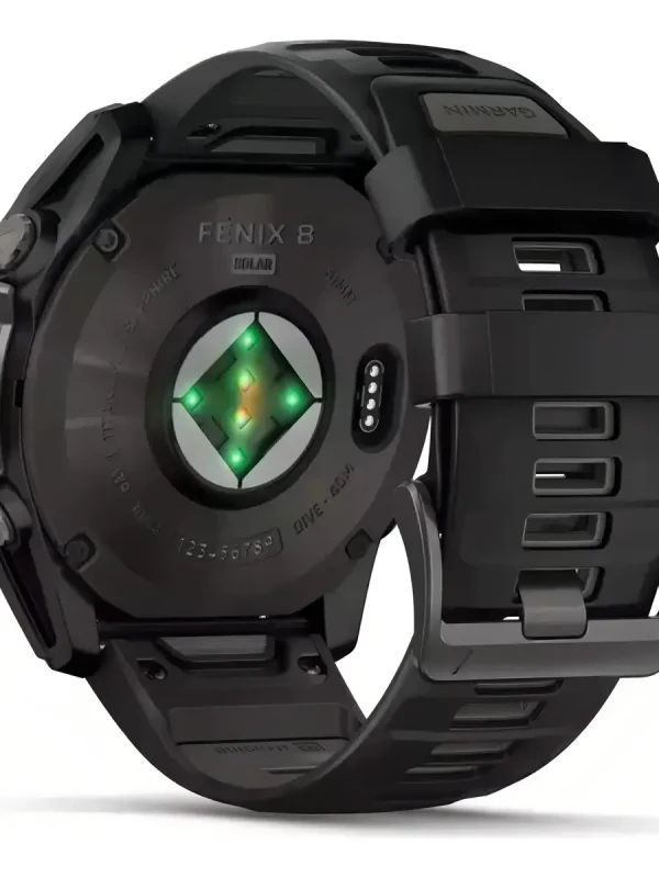 Relógio Garmin Fênix 8 Saphire Solar 51mm Carbon Gray