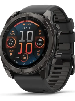 Relógio Garmin Fênix 8 Amoled Saphire 51mm Carbon Gray
