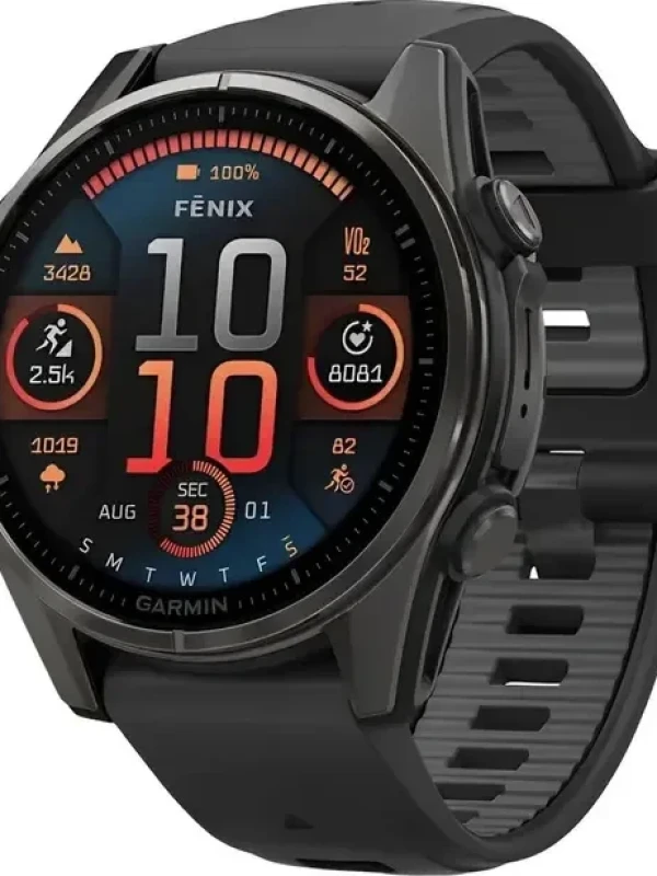 Relógio Garmin Fênix 8 Amoled Saphire 43mm Carbon Gray
