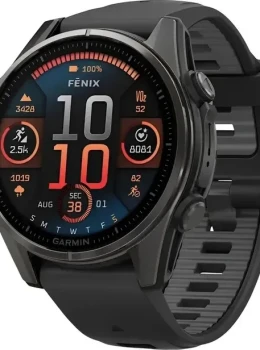 Relógio Garmin Fênix 8 Amoled Saphire 43mm Carbon Gray