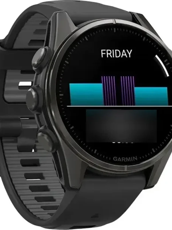 Relógio Garmin Fênix 8 Amoled Saphire 43mm Carbon Gray