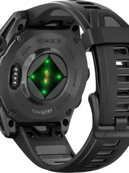 Relógio Garmin Fênix 8 Amoled Saphire 43mm Carbon Gray
