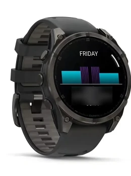 Relógio Garmin Fênix 8 Amoled Saphire 47mm Carbon Gray
